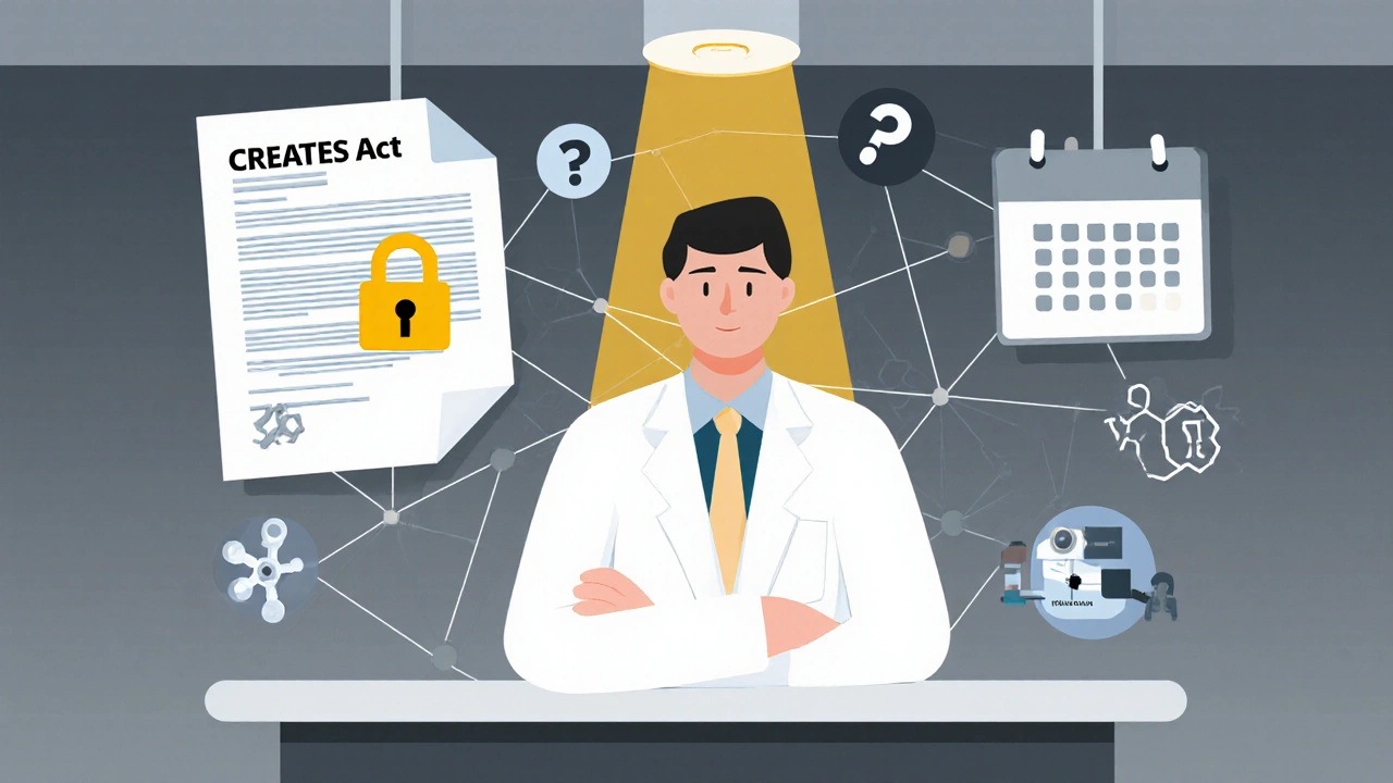 Farmacista circondato da elementi legali e scientifici dei nuovi requisiti 2025