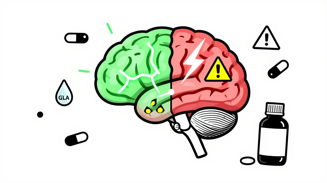 Olio di Enotera e Soglia Convulsiva: Interazioni con Gli Antipsicotici