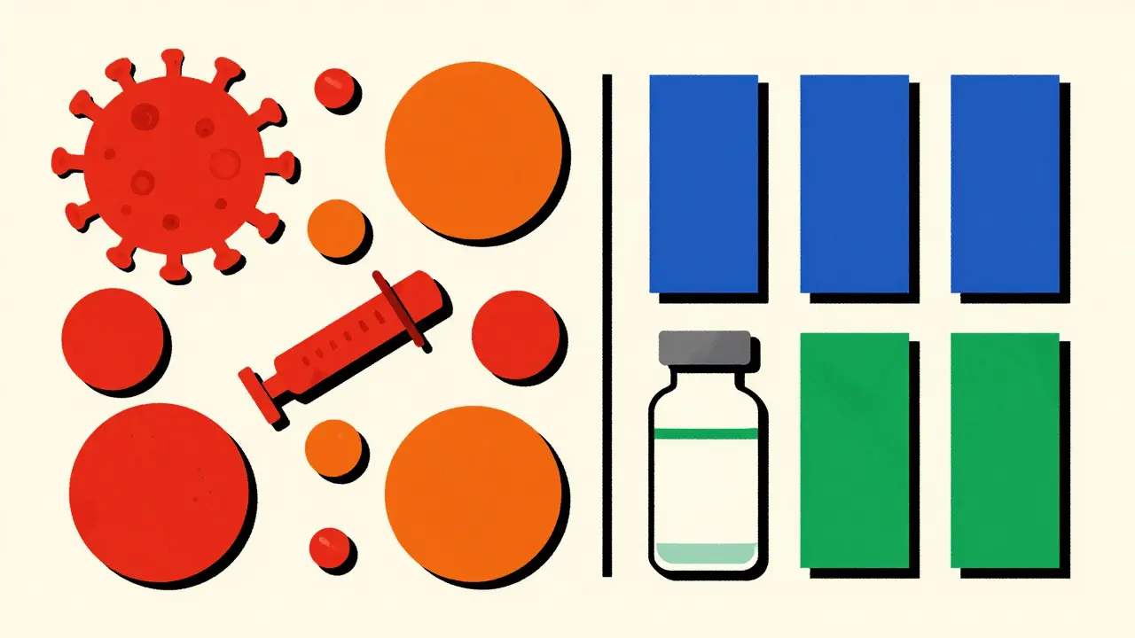 Vaccini vivi e inattivati confronto geometrico