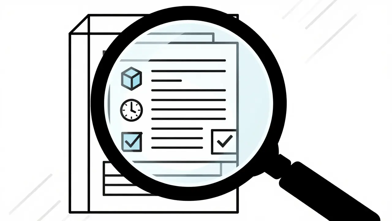 Lente d'ingrandimento che verifica fonti mediche affidabili