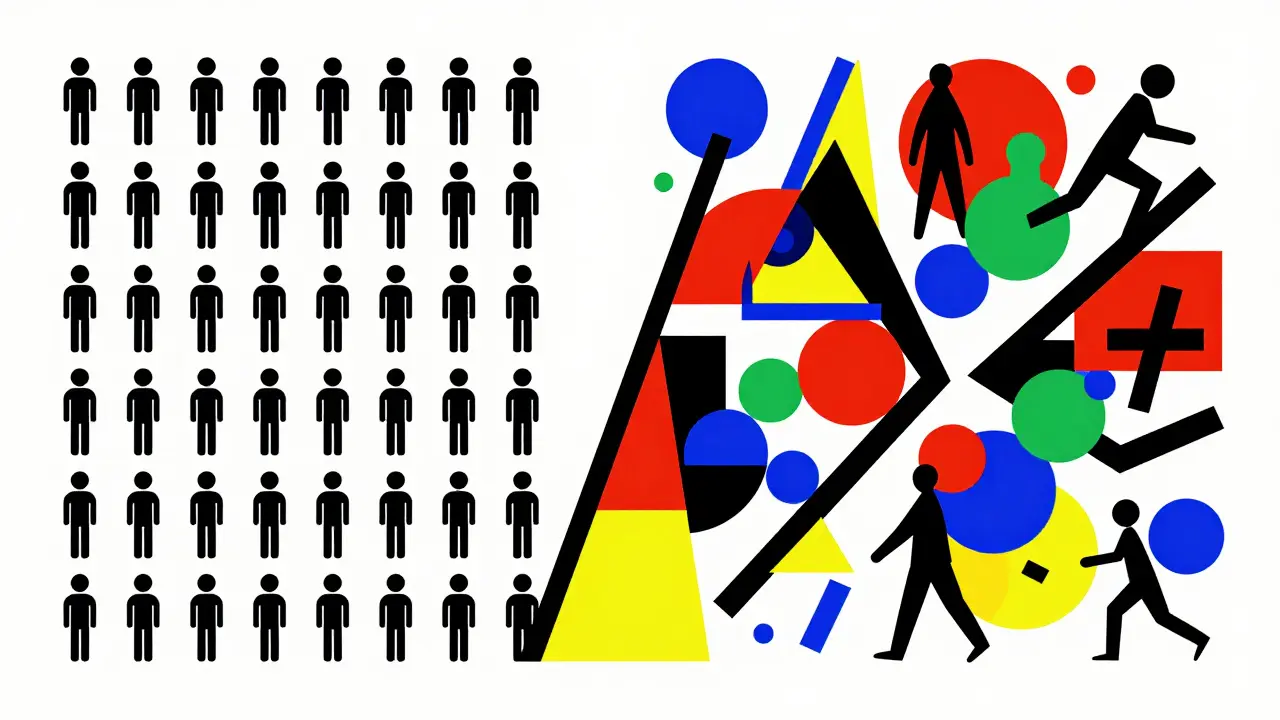 Stile Bauhaus: confronto tra trial clinici e popolazione reale