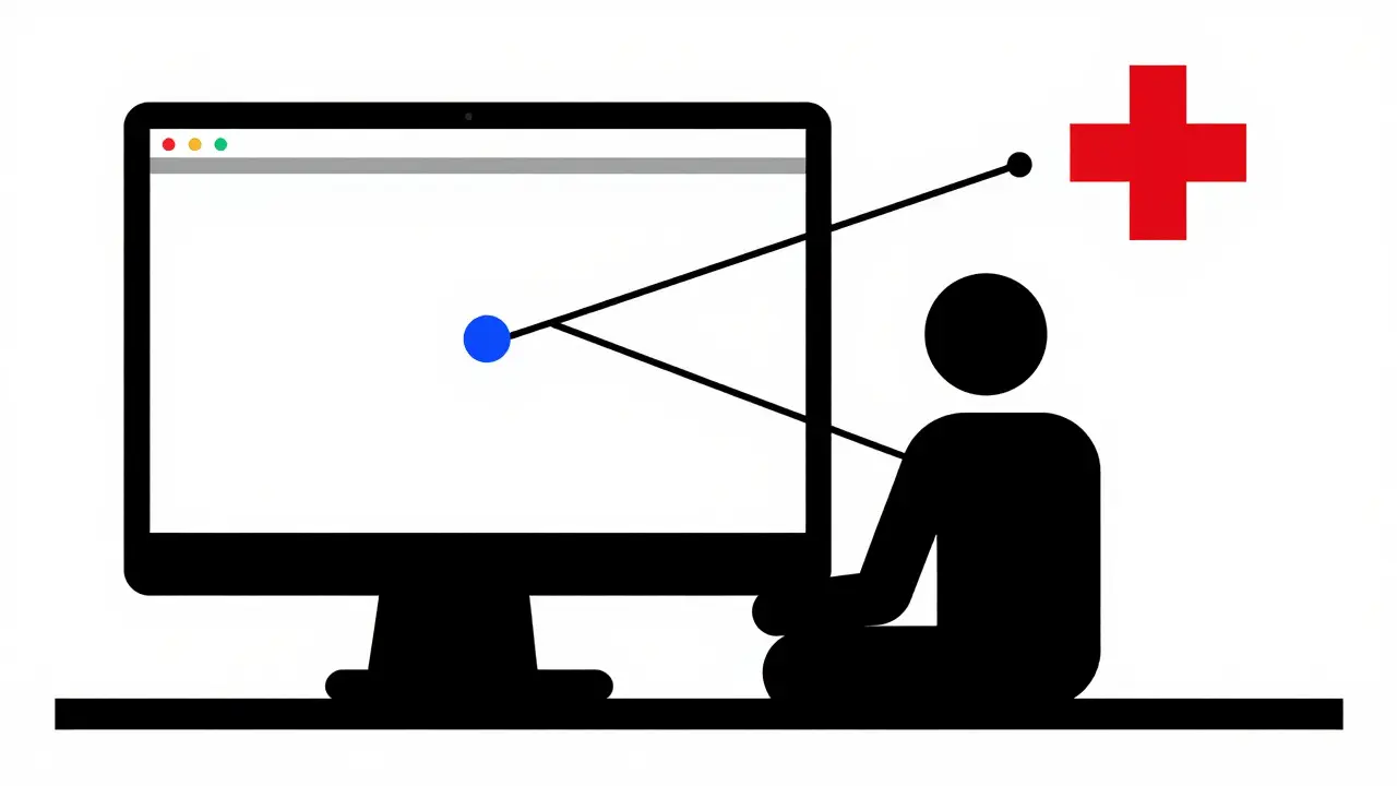 Stile Bauhaus: figura geometrica che utilizza la telemedicina per ottenere una ricetta digitale